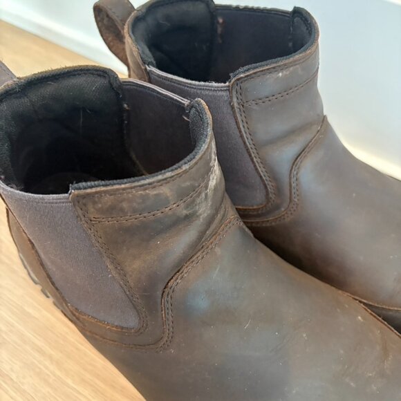 Duluth Trading Co. Mens Wild Boar Casual Slip On Oiled Leather Boots Brown 12 - Picture 3 of 8